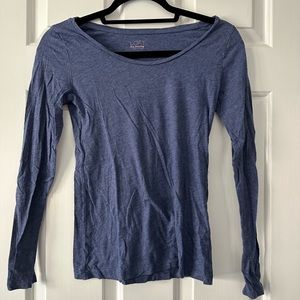 Blue long sleeve loft top